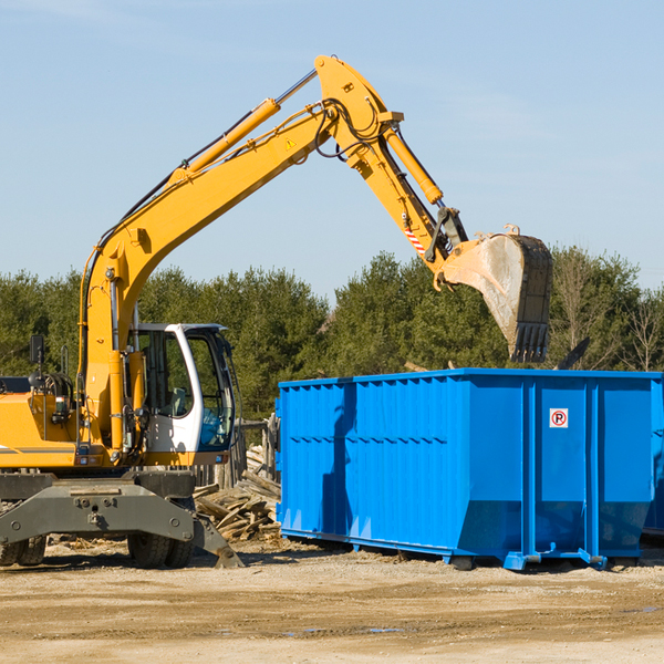 are there any restrictions on where a residential dumpster can be placed in Walker Lake